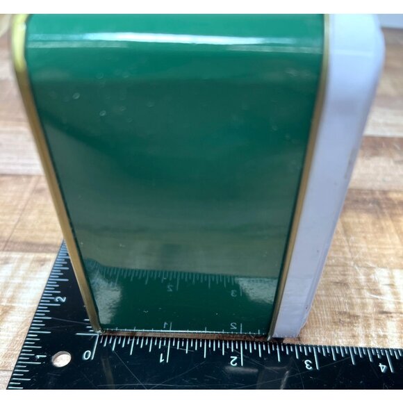 Set Of 2 Christmas Heritage By Pfaltzgraff Holiday Tins With Tree Green & White - Picture 11 of 11